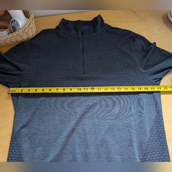 KARBON Men 1/4 Zip Crewneck Size L Dark Gray Color Sweatshirt - Picture 9 of 10